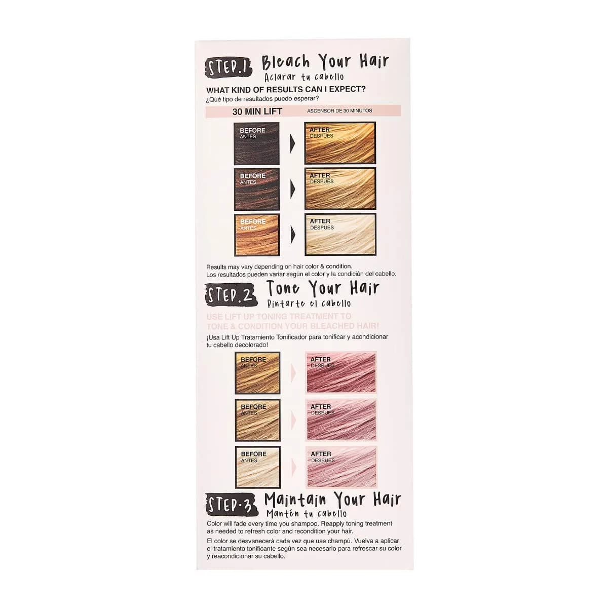 KISS Lift Up Complete Hair Bleach Kit with Revitalizing Plex Serum & Rose Toner, 6-Pc Kit | Achieve Salon-Quality Blonde & Pink Tones at Home - view 2