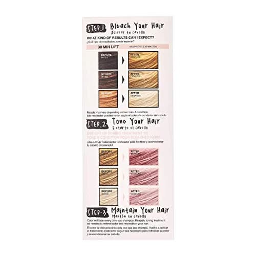 KISS Lift Up Complete Hair Bleach Kit with Revitalizing Plex Serum & Rose Toner, 6-Pc Kit | Achieve Salon-Quality Blonde & Pink Tones at Home thumbnail 2