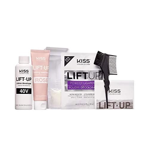 KISS Lift Up Complete Hair Bleach Kit with Revitalizing Plex Serum & Rose Toner, 6-Pc Kit | Achieve Salon-Quality Blonde & Pink Tones at Home thumbnail 3