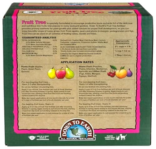 Down To Earth All Natural Fertilizers Organic Fruit Tree 15 lb | OMRI Listed for Organic Gardening thumbnail 2