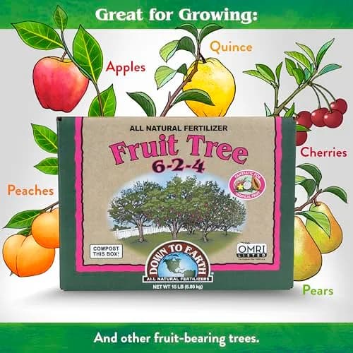 Down To Earth All Natural Fertilizers Organic Fruit Tree 15 lb | OMRI Listed for Organic Gardening thumbnail 3