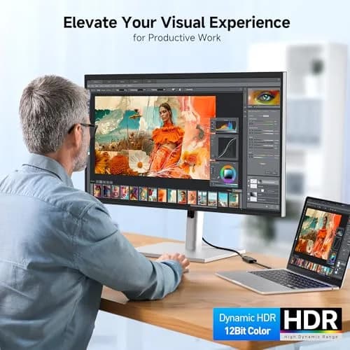 Cable Matters Active 8K Mini DisplayPort 1.4 to HDMI 2.1 Adapter, Black | Connects Mini DP/Thunderbolt to HDMI 2.1 Displays thumbnail 5