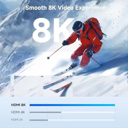 Cable Matters Active 8K Mini DisplayPort 1.4 to HDMI 2.1 Adapter, Black | Connects Mini DP/Thunderbolt to HDMI 2.1 Displays thumbnail 3