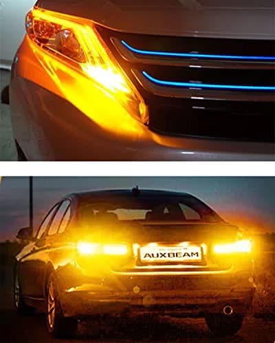 Auxbeam 3157 Amber Yellow LED Bulbs 4000 Lumens (Pack of 2) | Super Bright Turn Signal Replacement thumbnail 8