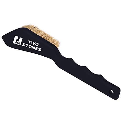 TWO STONES Boar Hair Rock Climbing Brush with Ergonomic Handle | Durable Chalk & Holds Cleaner (105 words) thumbnail 3