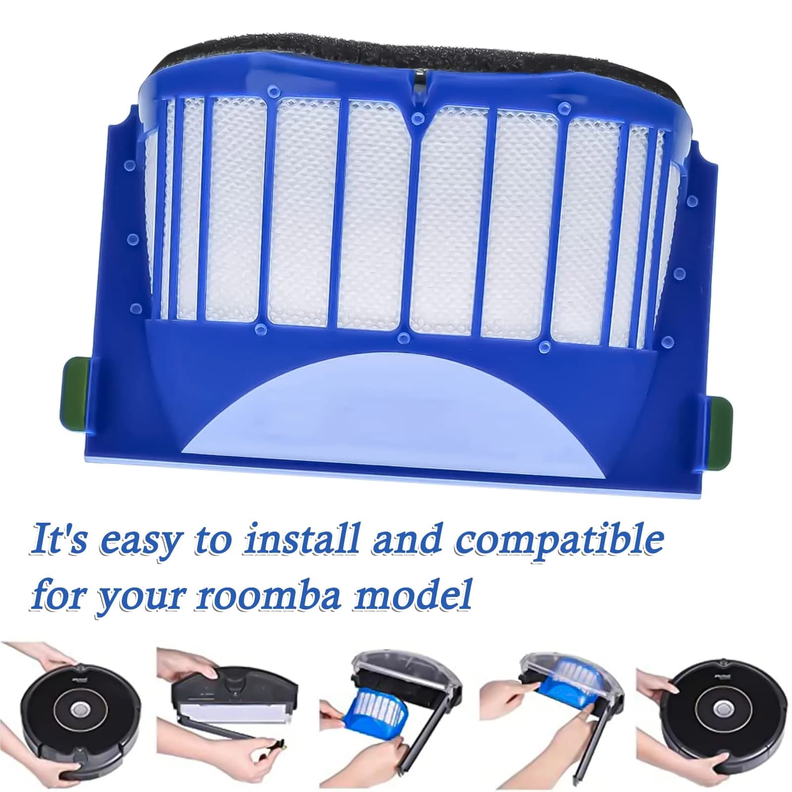Garbage fighter Replacement Parts for iRobot Roomba 600 Series Vacuum Cleaner Kit - 20 Pieces (Black) - view 6