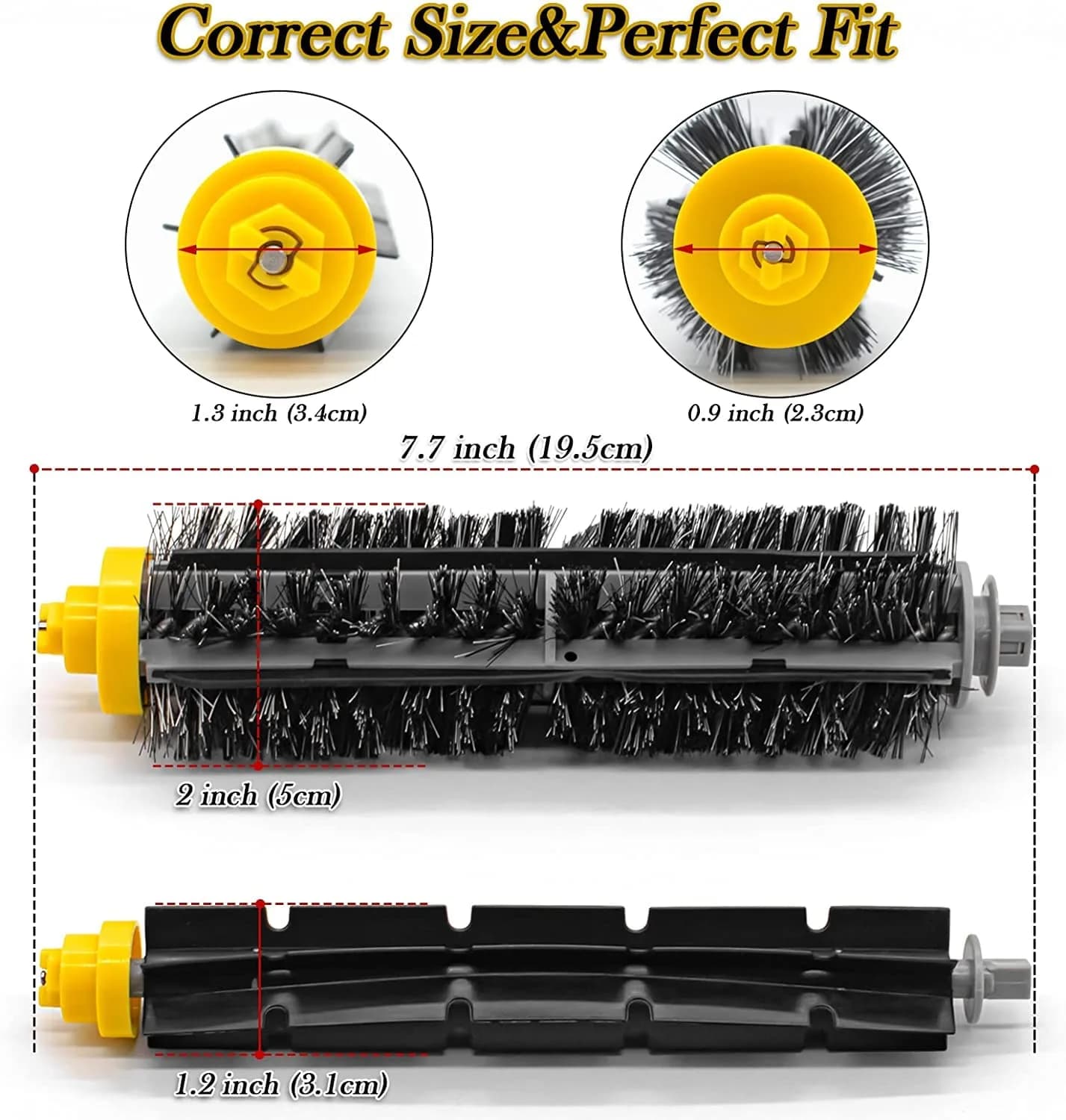 Garbage fighter Replacement Parts for iRobot Roomba 600 Series Vacuum Cleaner Kit - 20 Pieces (Black) - view 2