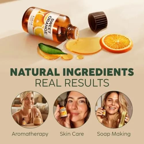 KUKKA essential oils Pure Sweet Orange Oil 10ml (0.34 Fl Oz) | Aromatherapy & Skincare thumbnail 5