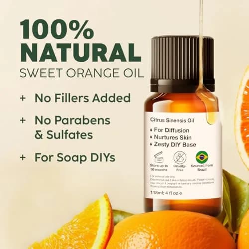 KUKKA essential oils Pure Sweet Orange Oil 10ml (0.34 Fl Oz) | Aromatherapy & Skincare thumbnail 2