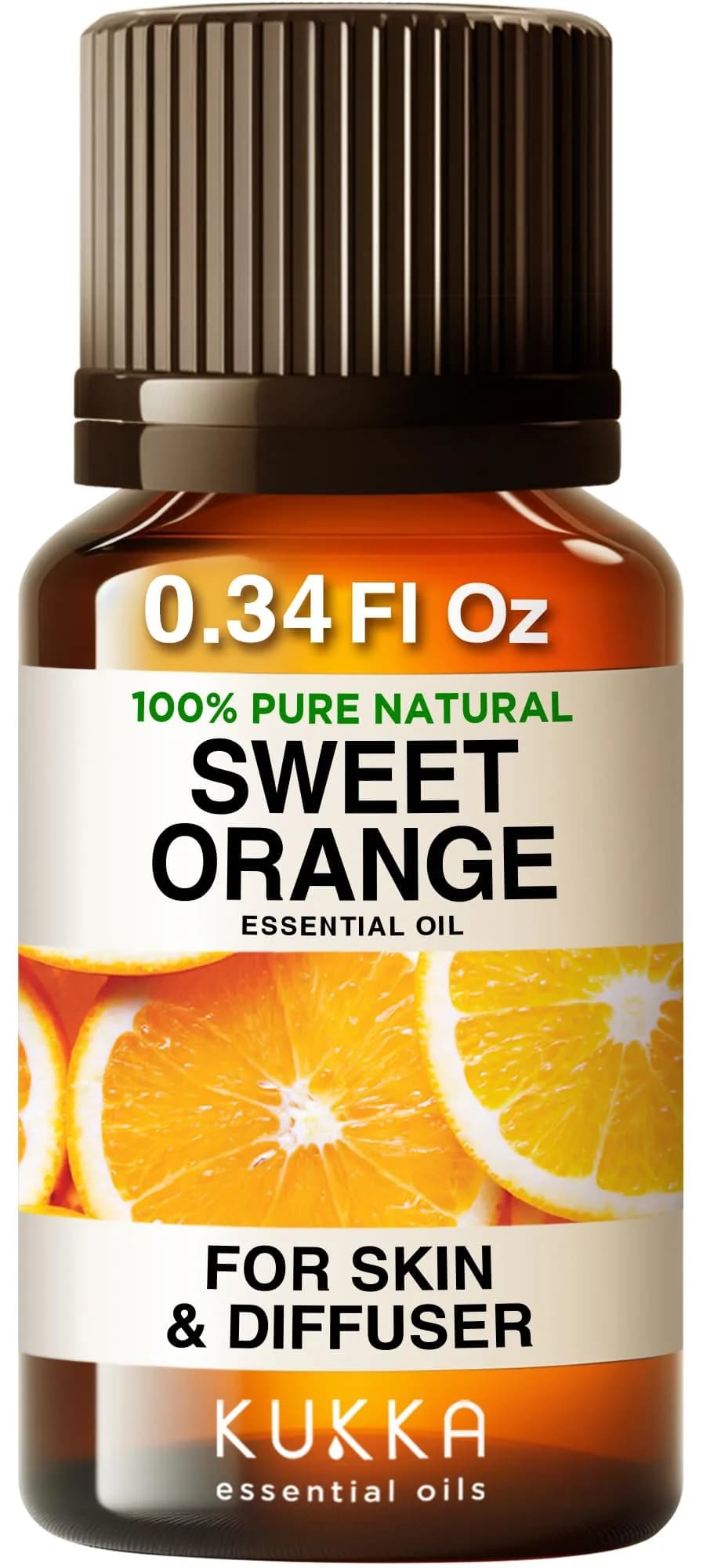 Kukka Nutmeg Essential Oil for Skin & Diffuser - 30ml (1 Fl Oz) | Pure, GC-MS Tested — Orange / 0.34 Fl Oz