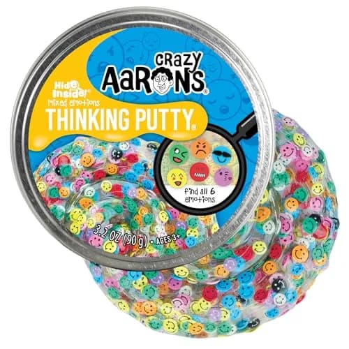 Crazy Aaron's Thinking Putty - Mixed Emotions - Multi-Color Sensory Putty for Kids & Adults in a 4" Tin | Stress Relief & Creative Fun — Mixed Emotions