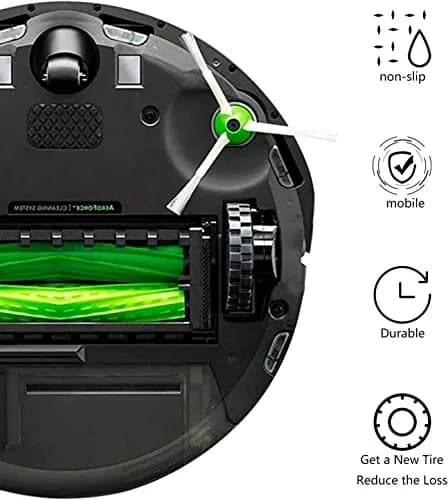 Garbage fighter Black 4 Pack Vacuum Wheels | Compatible with iRobot Roomba 500-900 Series thumbnail 3
