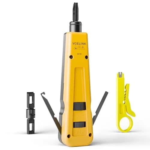 VCELINK Punch Down Impact Tool with 110 and 66 Blades | Network Wire Punch for Home & Professional Use thumbnail 1