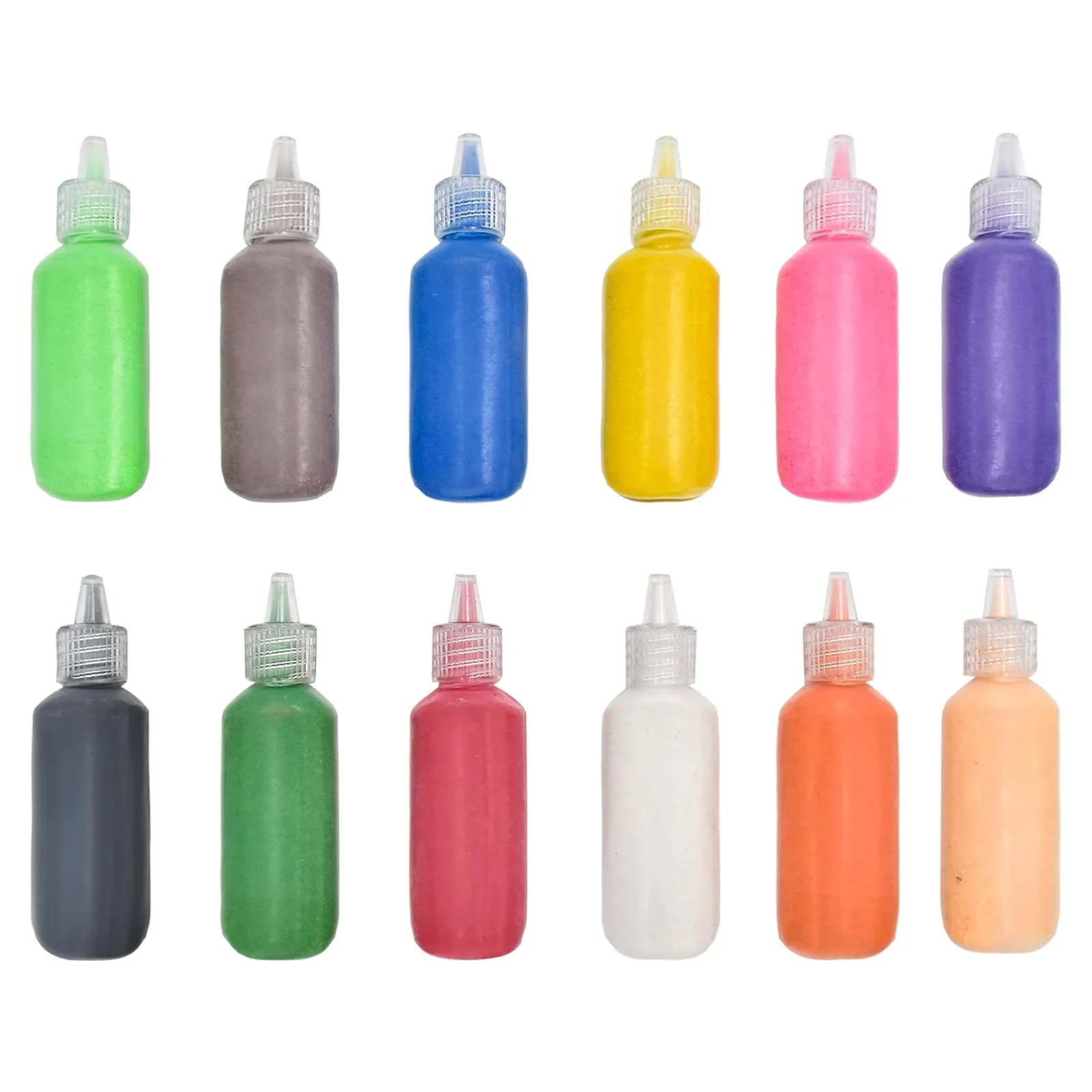 MEIEST Craft/Terrarium Sand 12pcs Assorted Colors Pack 1.25oz Bottles | Colorful DIY Sand Art Kit for Kids & Adults - main product image