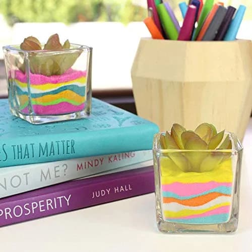 MEIEST Craft/Terrarium Sand 12pcs Assorted Colors Pack 1.25oz Bottles | Colorful DIY Sand Art Kit for Kids & Adults thumbnail 4