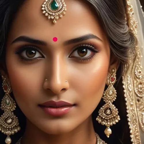 VAMA Fashions Premium Velvet Round Forehead Stickers Kumkum Bollywood Bindi Booklet for Women | 504 Bindis Multicolor thumbnail 9