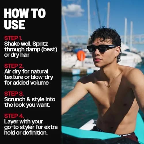 Slick Gorilla Sea Salt Spray for Men 6.76 fl oz | Matte Texture, Beach Volume, Flexible Hold thumbnail 4