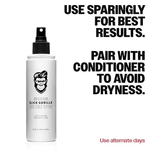 Slick Gorilla Sea Salt Spray for Men 6.76 fl oz | Matte Texture, Beach Volume, Flexible Hold thumbnail 8