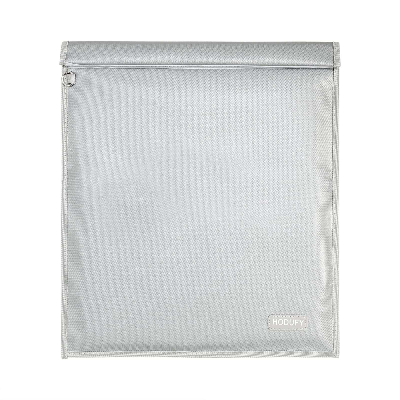 Hodufy Extra Large Faraday Bag 51x38cm (20x15 inches) | Blocks WiFi, Bluetooth, RFID, GPS Signals — Grey
