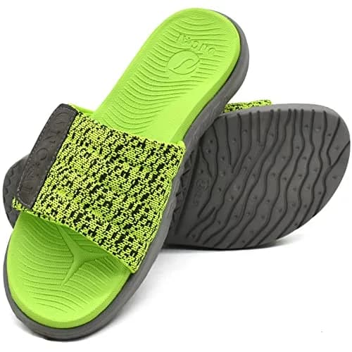 ONCAI Mens Sandals 2025 | Arch Support Sport Slides Open Toe Adjustable Straps Cushioned Footbed for Plantar Fasciitis Green Size 11 thumbnail 7