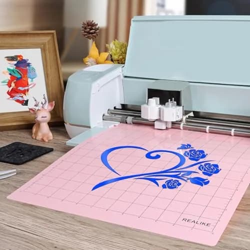 REALIKE FabricGrip Cutting Mat 12x12 Inch (3 Mats) | Self-Healing Pink Mat for Cricut Machines, Quilting & Crafts thumbnail 3