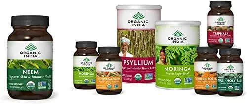 ORGANIC INDIA Neem Leaf Capsules, Herbal Supplement, 90 Capsules (2-Pack) | Supports Skin, Immunity & Detox thumbnail 7