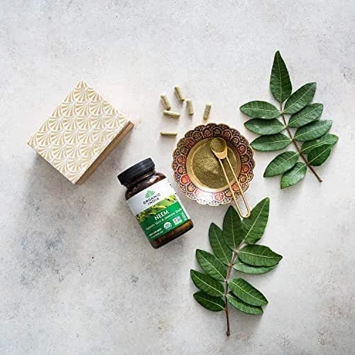 ORGANIC INDIA Neem Leaf Capsules, Herbal Supplement, 90 Capsules (2-Pack) | Supports Skin, Immunity & Detox thumbnail 3
