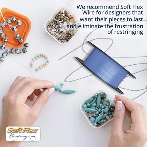 Soft Flex 49 Strand Beading Wire - Medium 0.19 Diameter - 30 Feet (0.58 m) Nylon Design Wire thumbnail 3