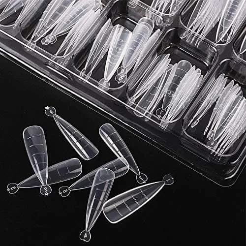 desdemona Poly Extension Gel Dual Nail Forms Stiletto Set 100 Count (Pack of 1) | Reusable Nail Molds for Salon & DIY thumbnail 3