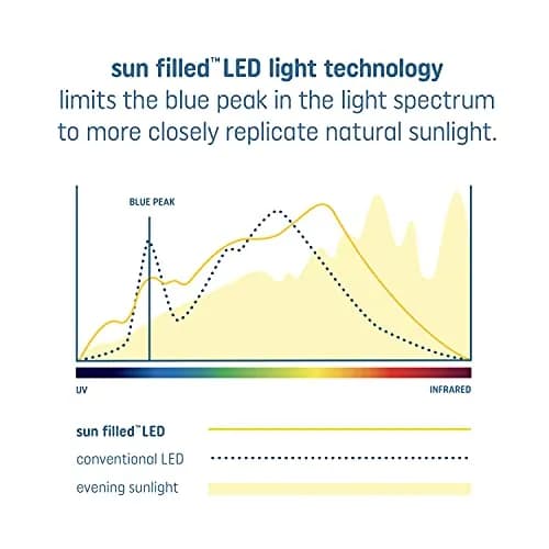GE Sun Filled LED Light Bulb, Soft White, A21 Shape, 60W Equivalent, 1-Pack | Natural Sunlight LED for Home thumbnail 6