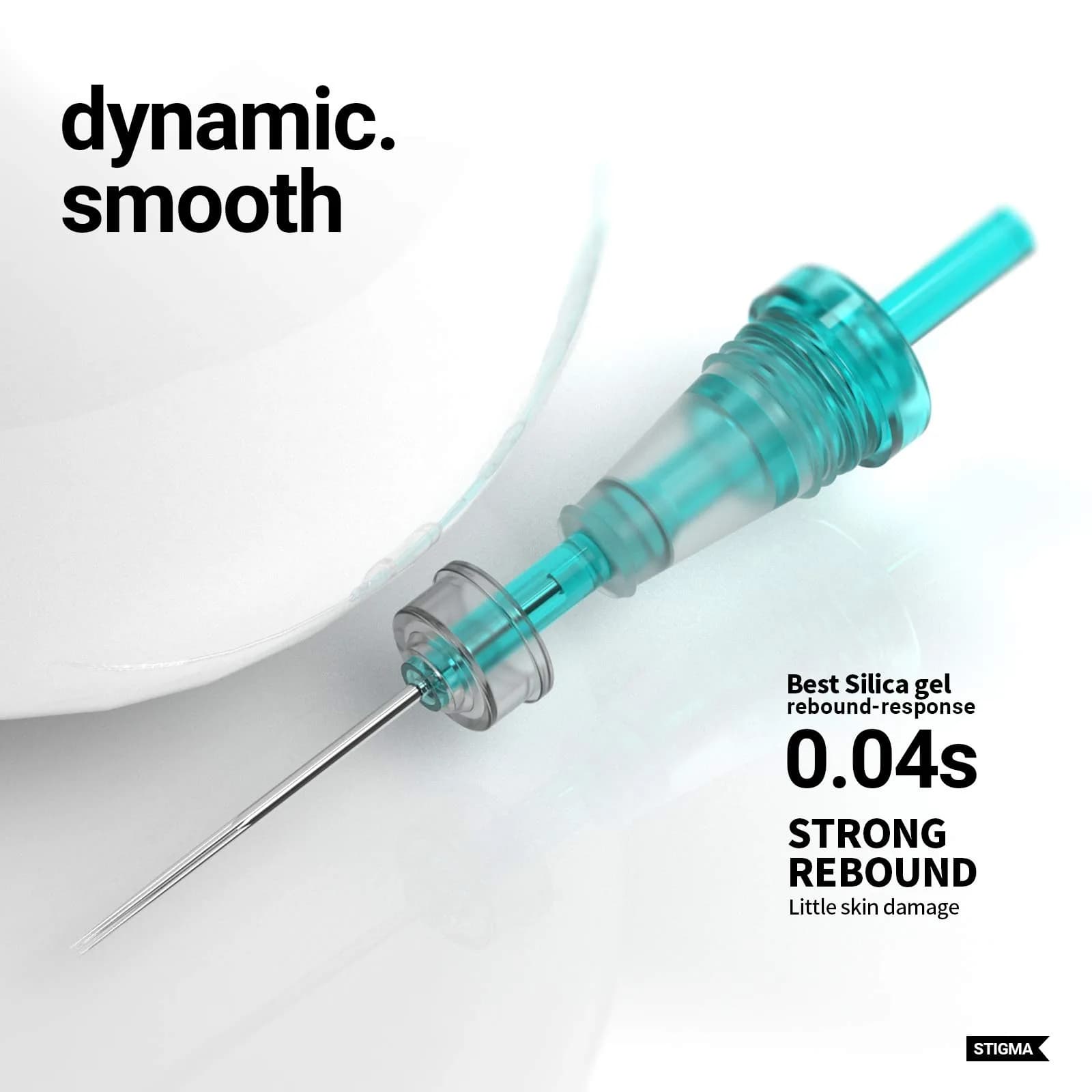STIGMA Aquamarine Knight Tattoo Cartridges #12(11RL) 20Pcs | Round Liner Needles for Detailed Artworks - view 4