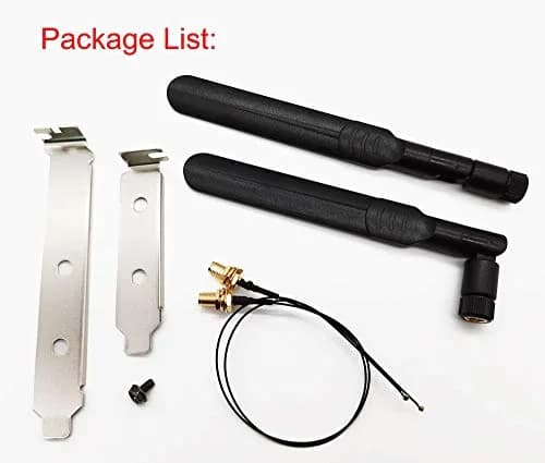 Tenmory WiFi Antenna Dual-Band 8dBi MHF4 Cable Kit for M.2 NGFF Card | High-Gain Omni-Directional thumbnail 5