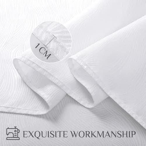 Softalker Jacquard Rectangle Tablecloth 52 x 70 Inch | Elegant Damask Design for Dining thumbnail 4