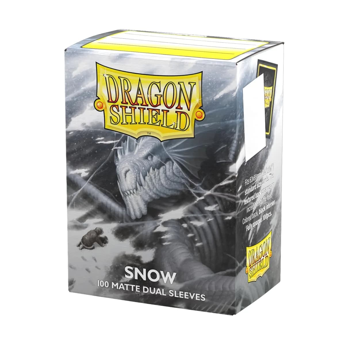 Dragon Shield Matte Dual Standard Size Card Sleeves (100 CT, Ember) | USA Imported TCG Protection — Snow