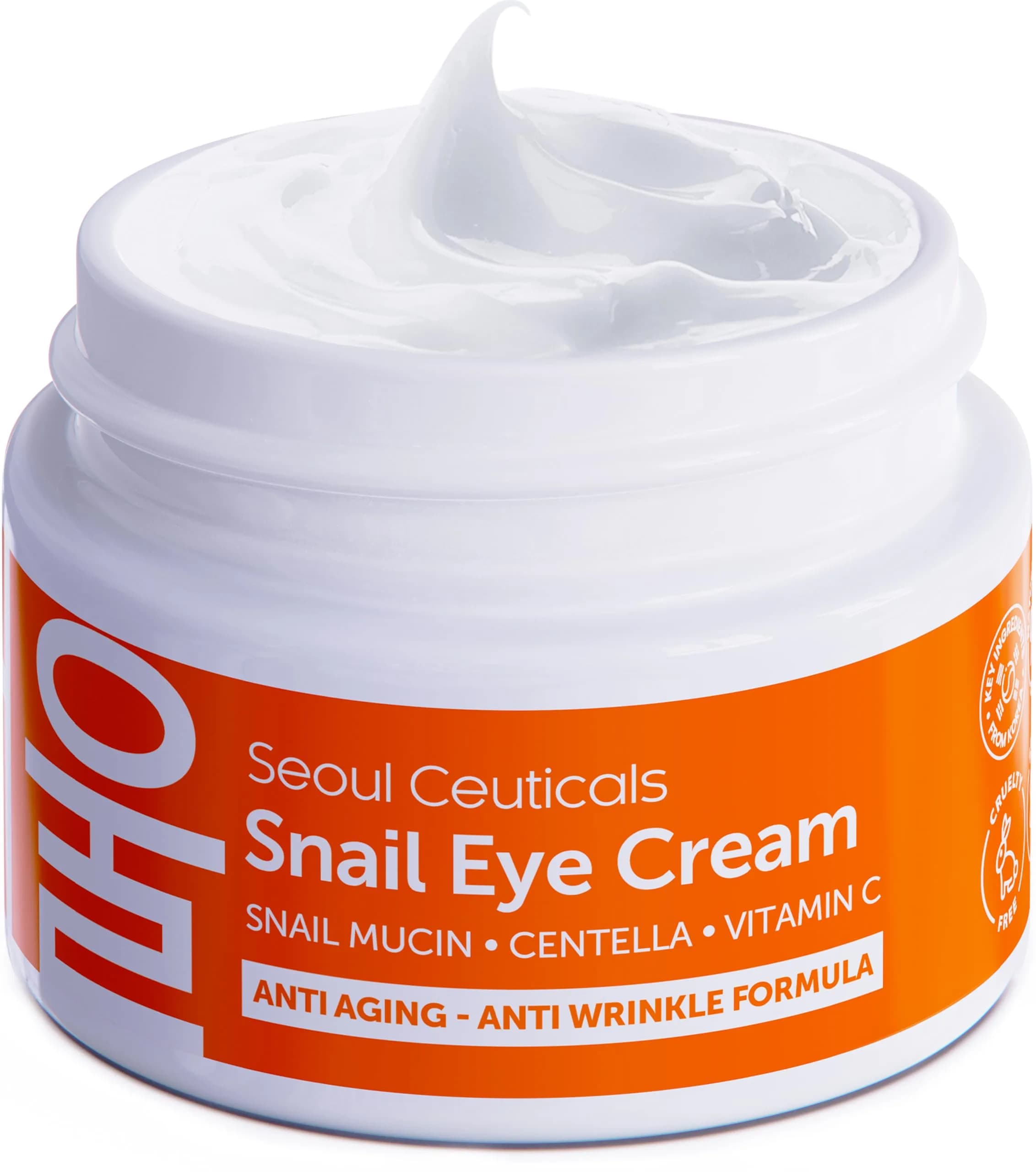 SeoulCeuticals PDRN Eye Cream 15ml (0.5 Fl Oz) | Korean Skincare for Dark Circles & Fine Lines — White