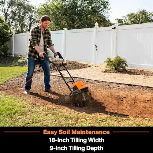 LawnMaster 13.5 Amp 18” Electric Tiller – TE1318M | Efficient Soil Cultivation for Medium Gardens thumbnail 3