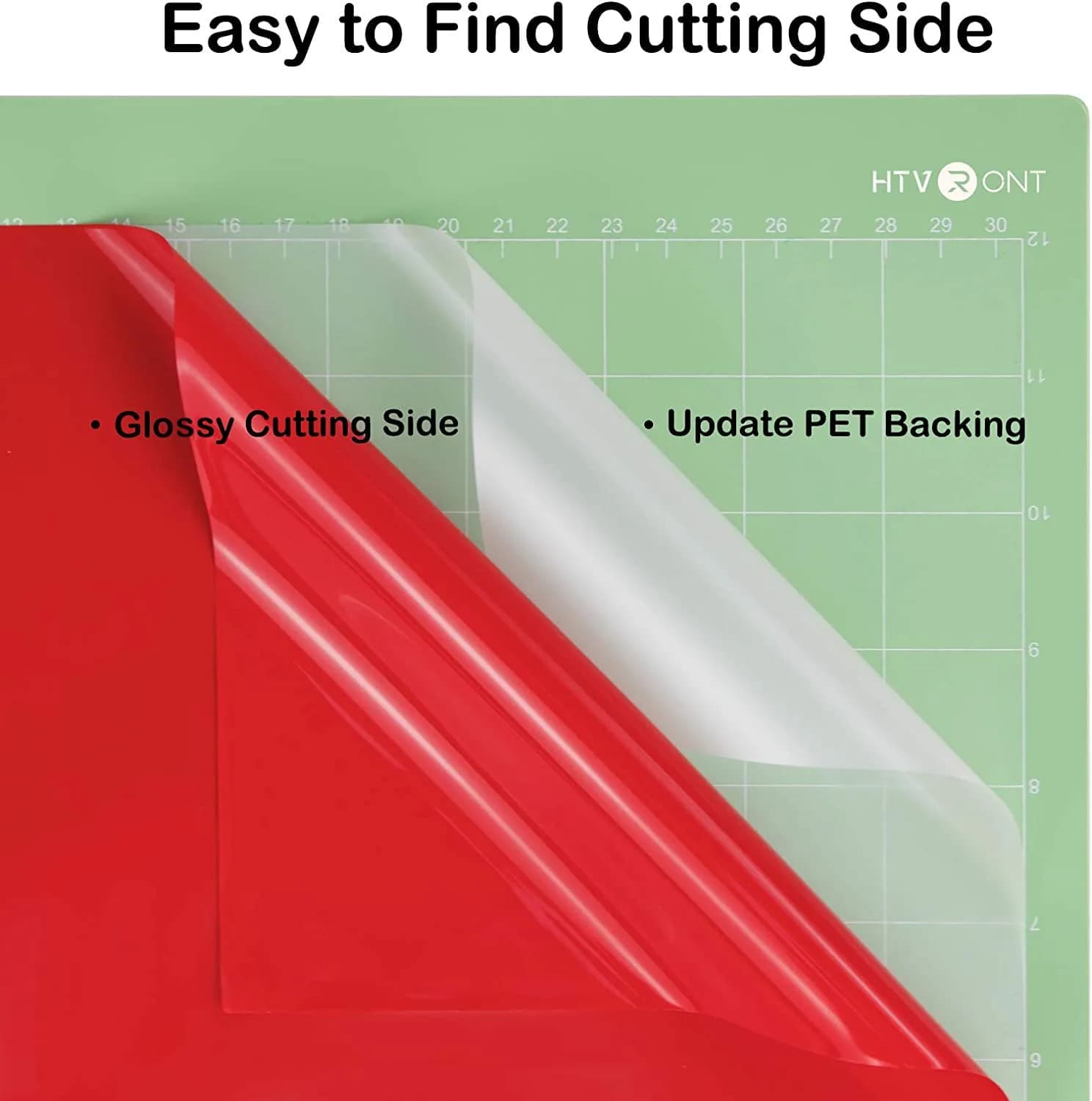HTVRONT Glossy Red Permanent Vinyl Roll 3.65m (12in x 14FT) | Waterproof & Easy Cut for Crafts - view 5