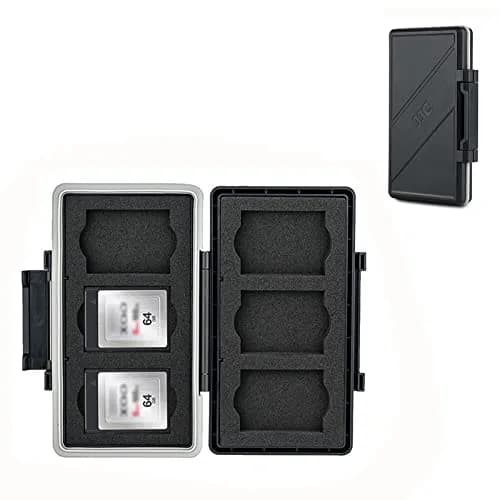 JJC XQD Cfexpress Type B Card Holder Water-Resistant 6 Card Storage | Durable, Shockproof Organizer for Nikon, Fuji, Panasonic, DJI thumbnail 1