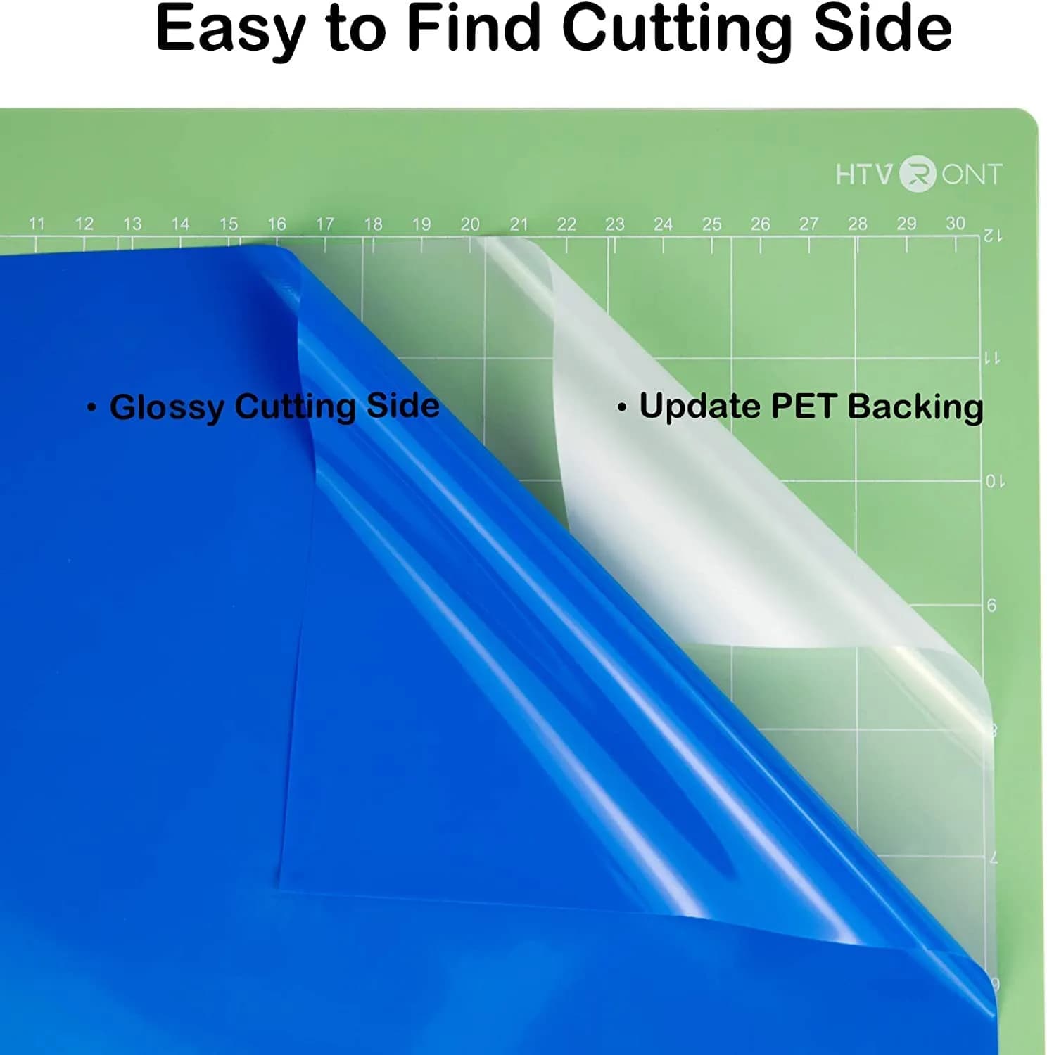 HTVRONT Glossy Blue Permanent Vinyl Roll 3.65m (12" x 14FT) | Waterproof & Easy Cut for Crafts - view 5