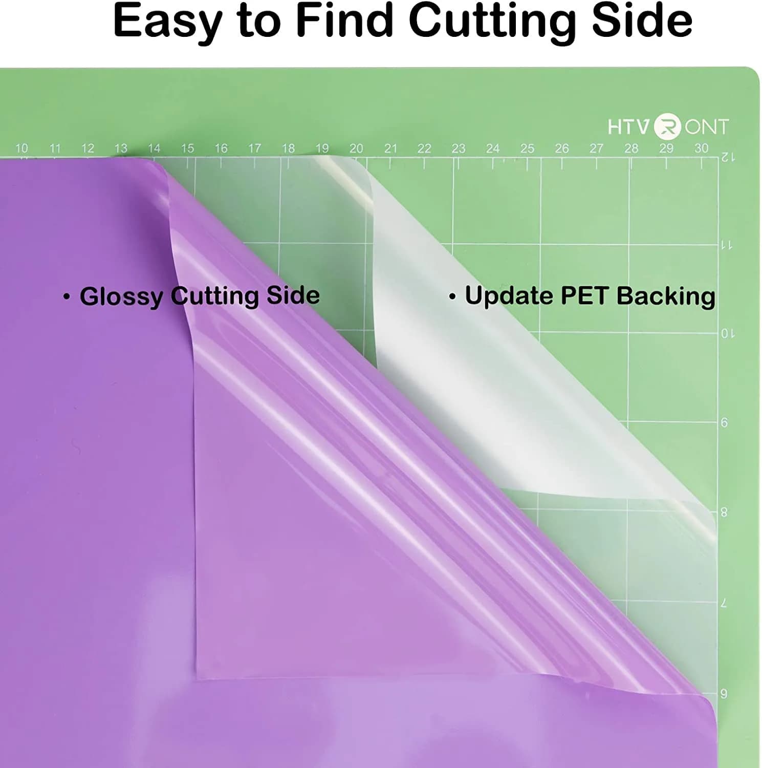 HTVRONT Glossy Purple Permanent Vinyl Roll 30cm x 4.2m (12in x 14ft) | Waterproof & Easy Cut for Crafts - view 5