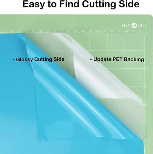 HTVRONT Glossy Light Blue Permanent Vinyl Roll 12in x 14ft (30.48cm x 4.27m) | Waterproof & Easy Cut for Crafts thumbnail 4