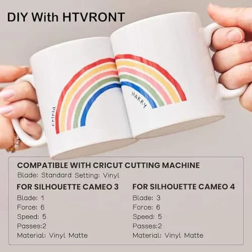 HTVRONT Glossy Light Blue Permanent Vinyl Roll 12in x 14ft (30.48cm x 4.27m) | Waterproof & Easy Cut for Crafts thumbnail 5
