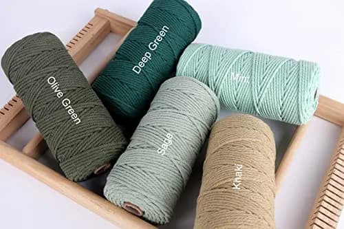 NOANTA Royal Blue Macrame Cord 2mm 220yds | Soft Cotton Rope for Crafts & Home Decor thumbnail 4