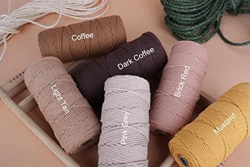NOANTA Royal Blue Macrame Cord 2mm 220yds | Soft Cotton Rope for Crafts & Home Decor thumbnail 3