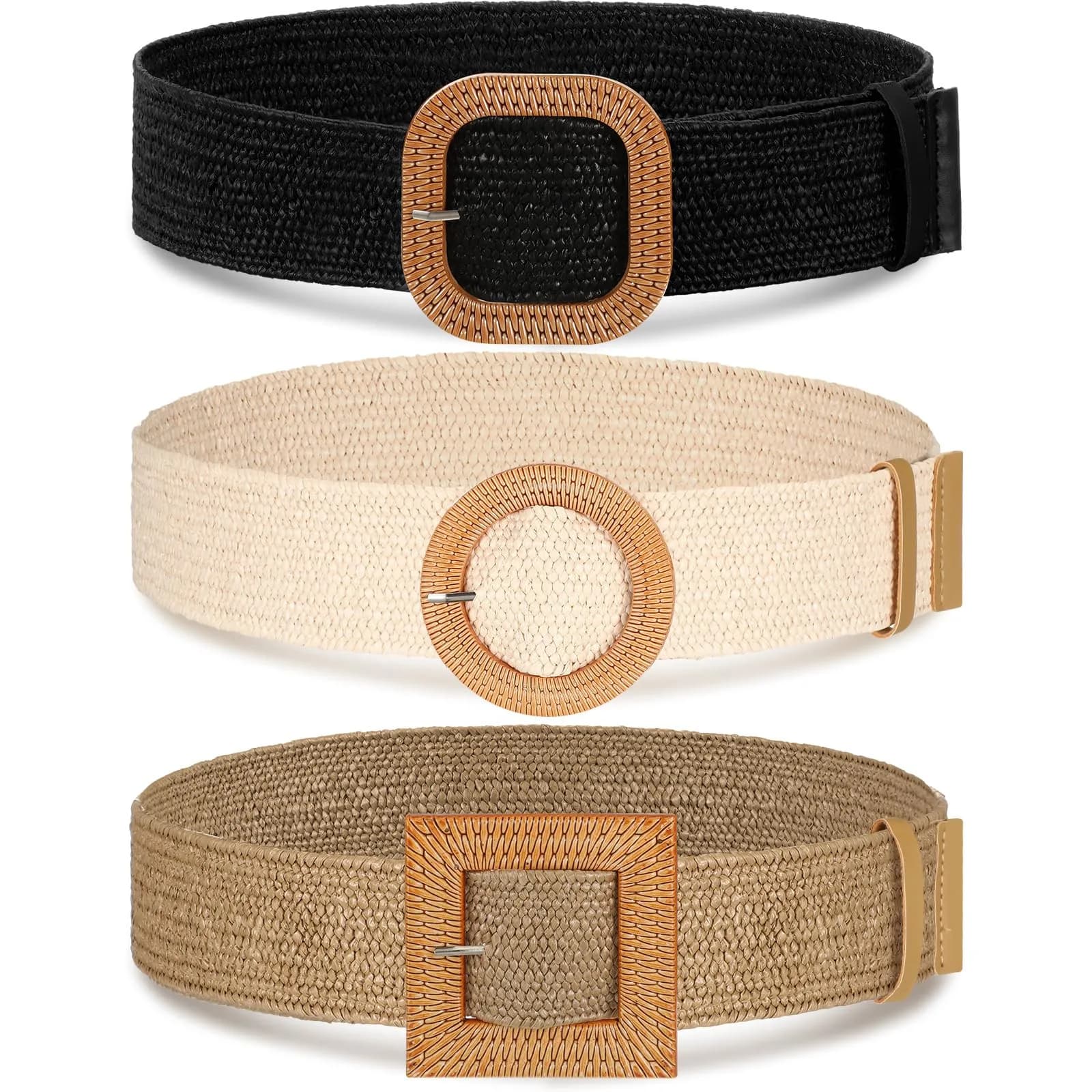 Syhood Woven Belt Dress, Fit Waist Size Below 31'' | Bohemian Style Adjustable Waist Belt - main product image