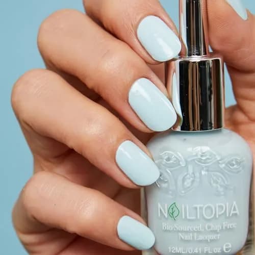 Nailtopia Bio-Sourced Nail Lacquer 'That's The Tea' 12ml (0.41 Fl Oz) | 85% Plant-Based, Vegan, Chip-Free Wear thumbnail 3
