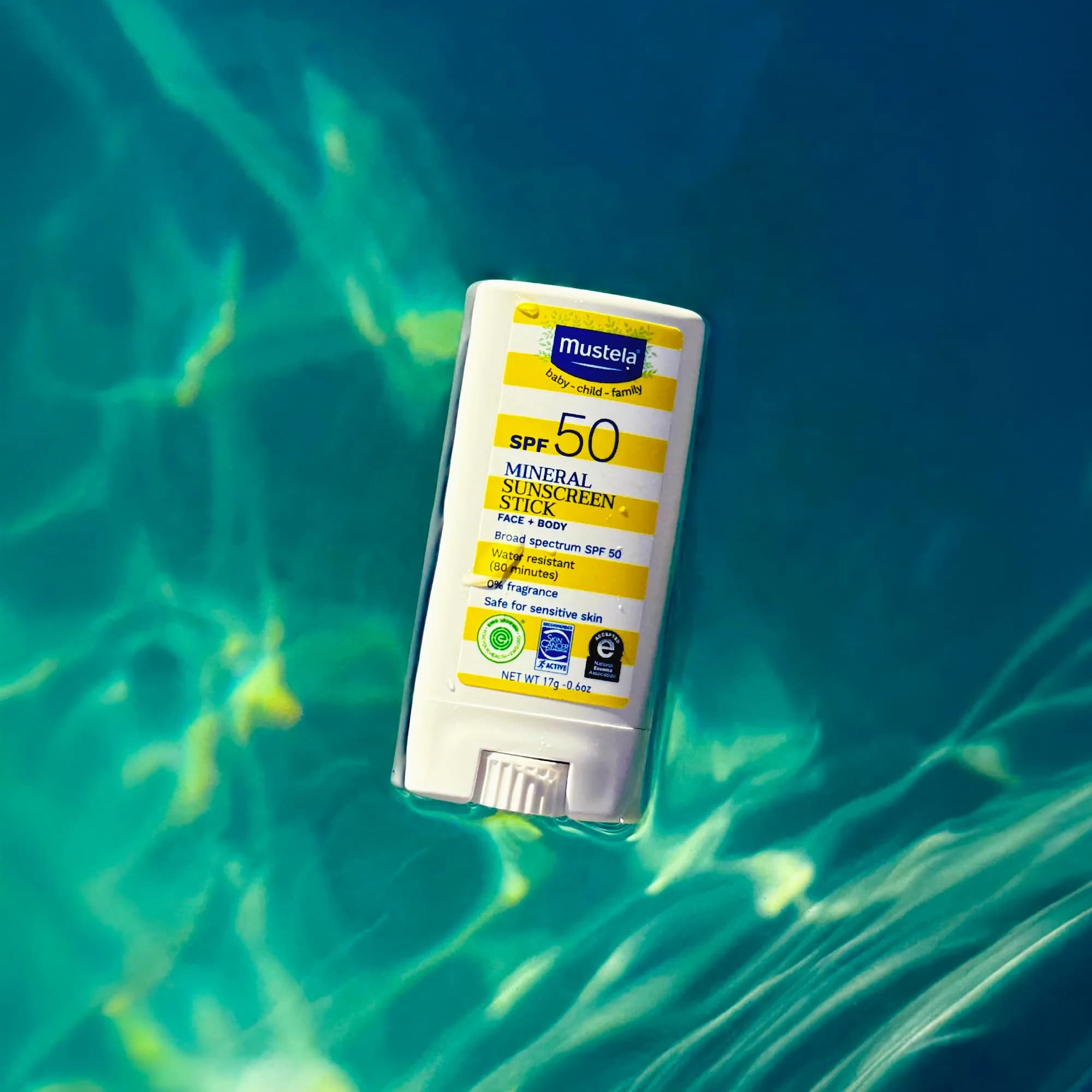Mustela Baby Mineral Sunscreen Stick SPF 50 17g (0.6 oz) | Fragrance-Free, Water-Resistant Sun Protection - view 8