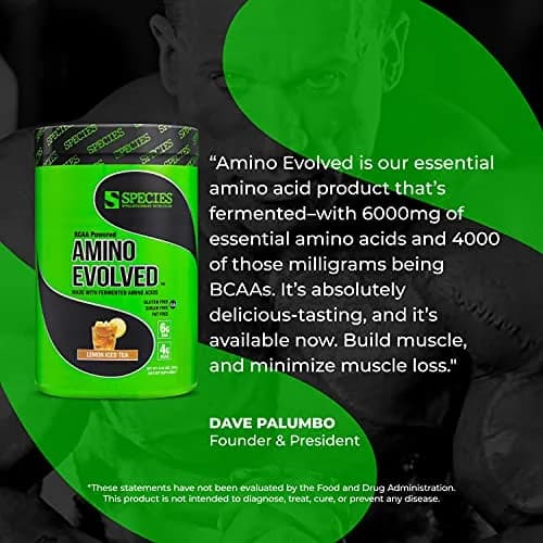 Species Nutrition BCAA & EAA Amino Acids Powder, Lemon Iced Tea, 13.54 oz | Supports Muscle Growth & Recovery thumbnail 6