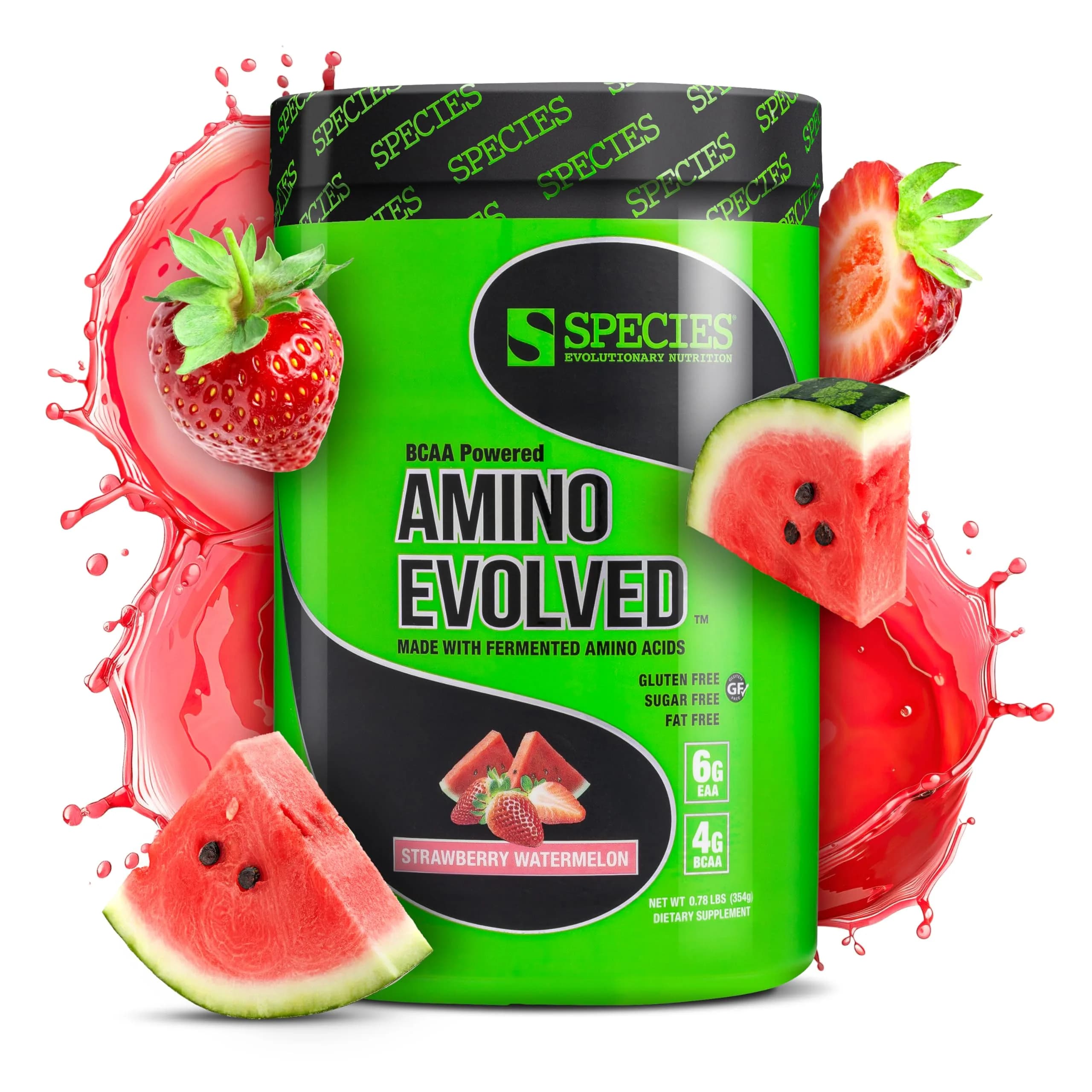 Species Nutrition BCAA & EAA Amino Acids Powder, Strawberry | Supports Muscle Growth & Recovery — Strawberry Watermelon
