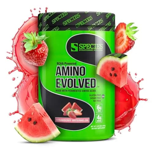 Species Nutrition BCAA & EAA Amino Acids Powder, Strawberry | Supports Muscle Growth & Recovery thumbnail 1